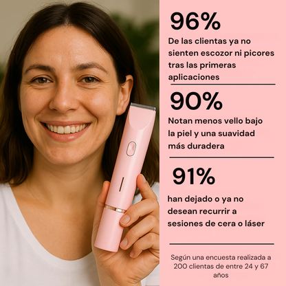 Flinko Beauty Afeitadora eléctrica 2 en 1
